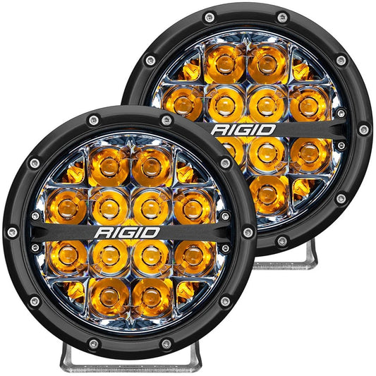 RIGID INDUSTRIES  LED Light 360 Series 6in Amber Spot Beam Pair  RIG36201