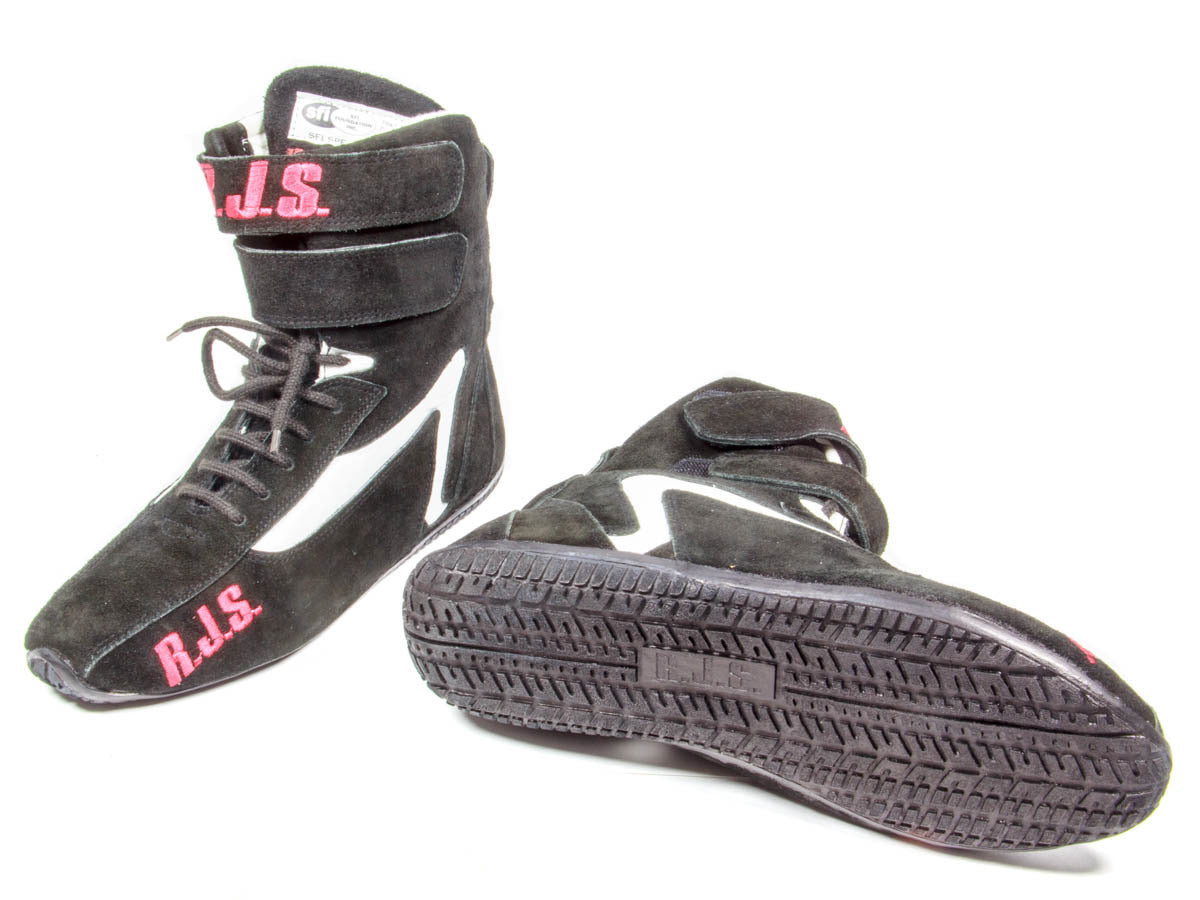 Rjs Safety Redline Shoe High-Top Black Size 9 SFI-5 MPN RJS500010155