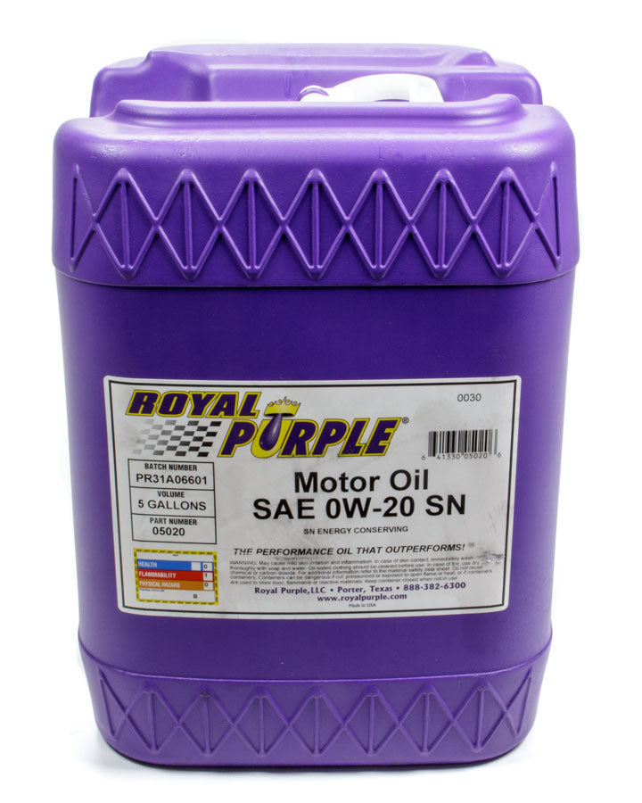 Royal Purple  Multi-Grade Motor Oil 0w20 5 Gallon Pail Dexos   ROY05020