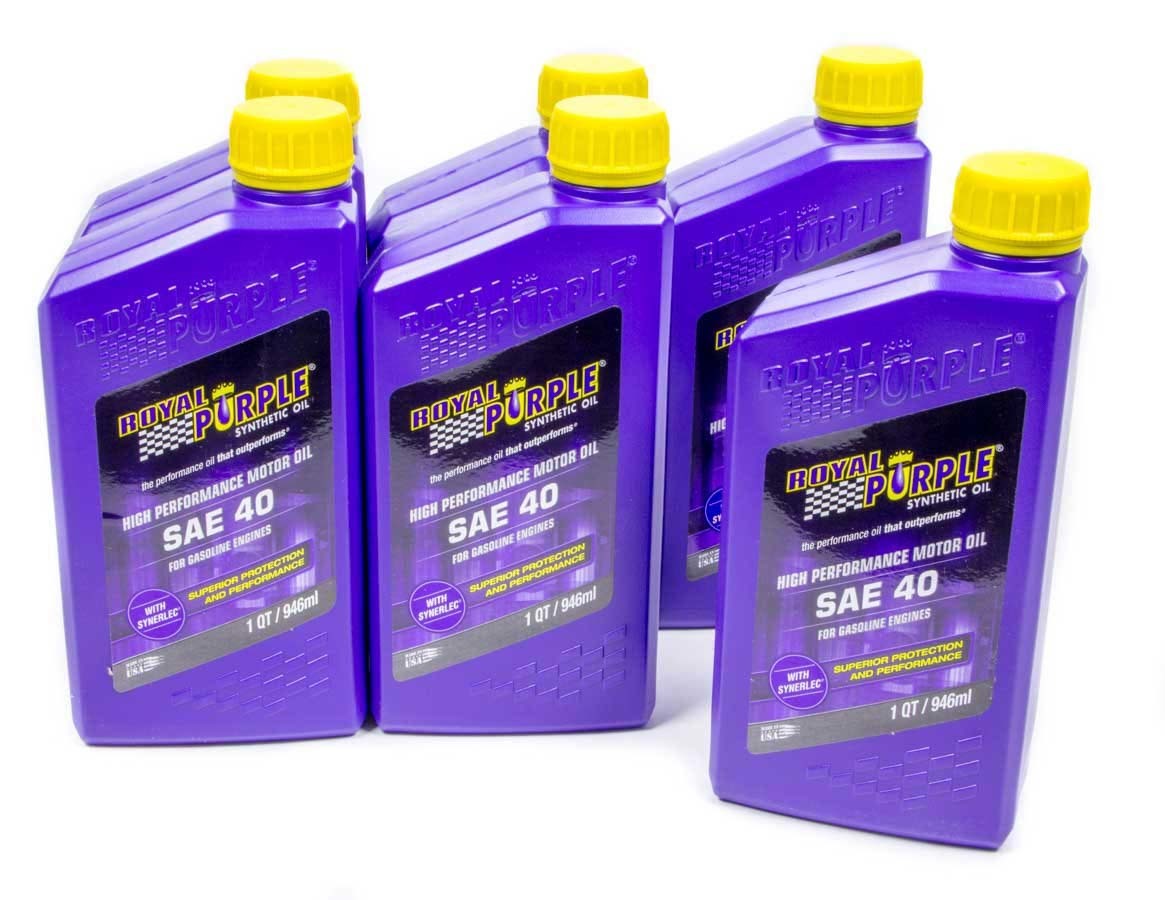 Royal Purple  SAE 40 Engine Oil Case 6x1 Quart   ROY06040