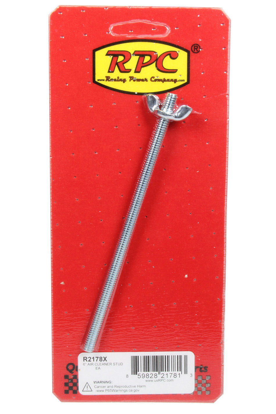 RACING POWER CO-PACKAGED  6In Air Cleaner Stud 1/4 -20   RPCR2178X