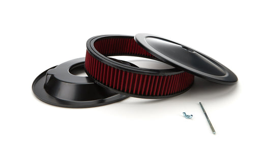 Racing Power Co-Packaged 14in X 3in Muscle Style Air Cleaner Black/Red MPN RPCR2350