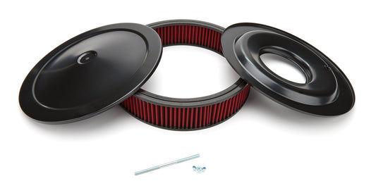 RACING POWER CO-PACKAGED  14inX3in Performance Sty le Air Cleaner Blk/Red   RPCR2351