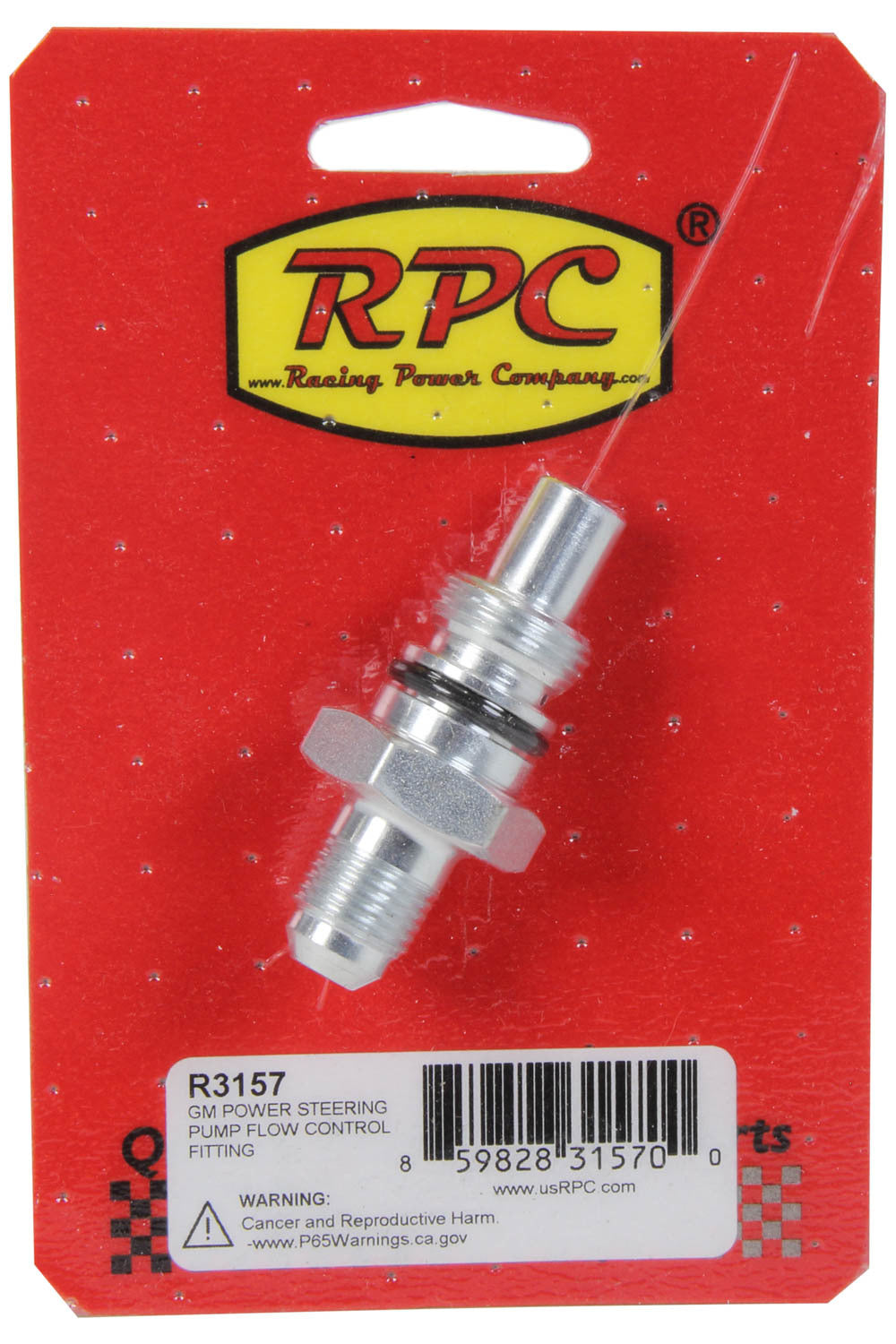 RACING POWER CO-PACKAGED  GM Power Steering Pump Flow Control   RPCR3157