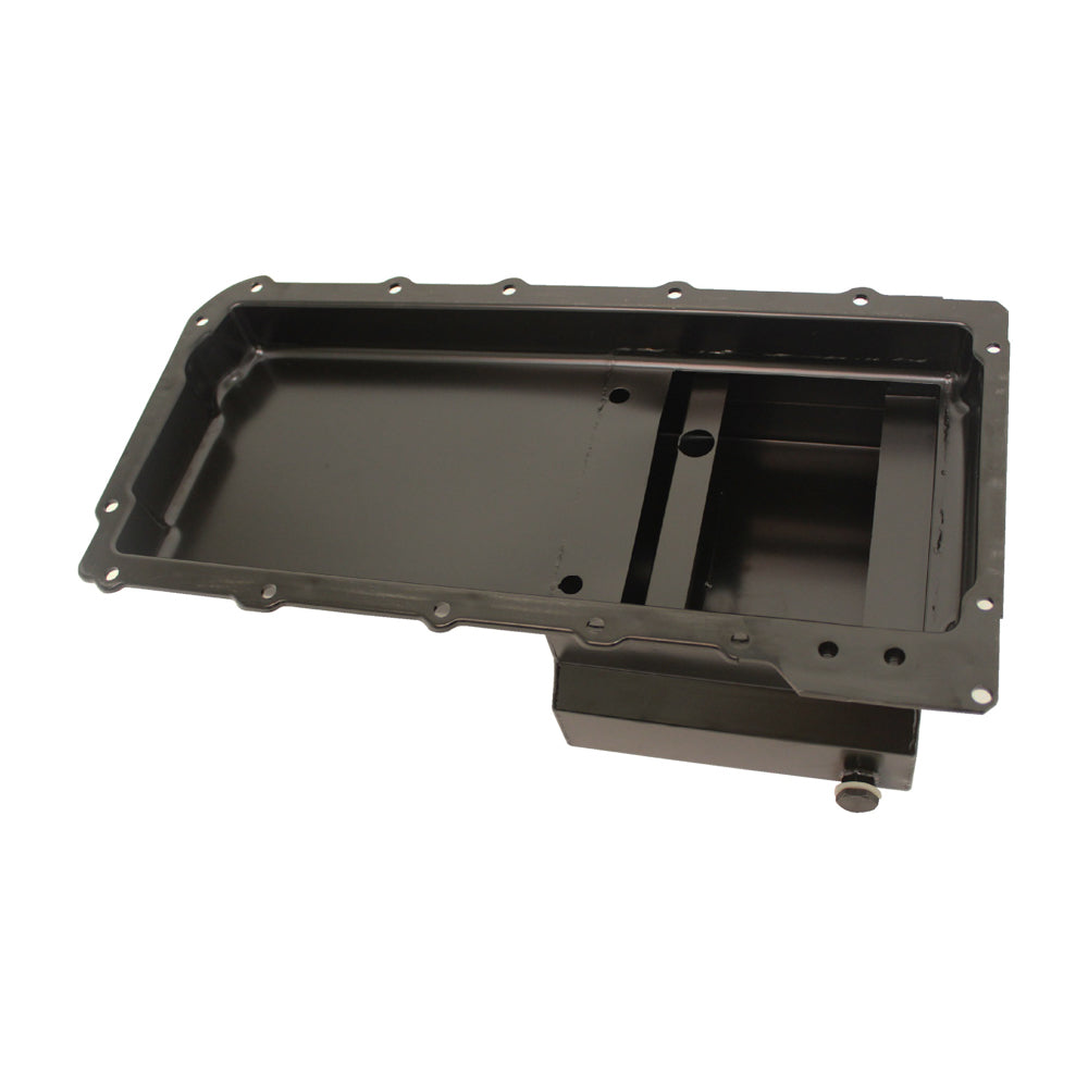 Racing Power Co-Packaged GM LS1 Steel Oil Pan 7 Quart Black MPN RPCR4019BK For GM LS-Series