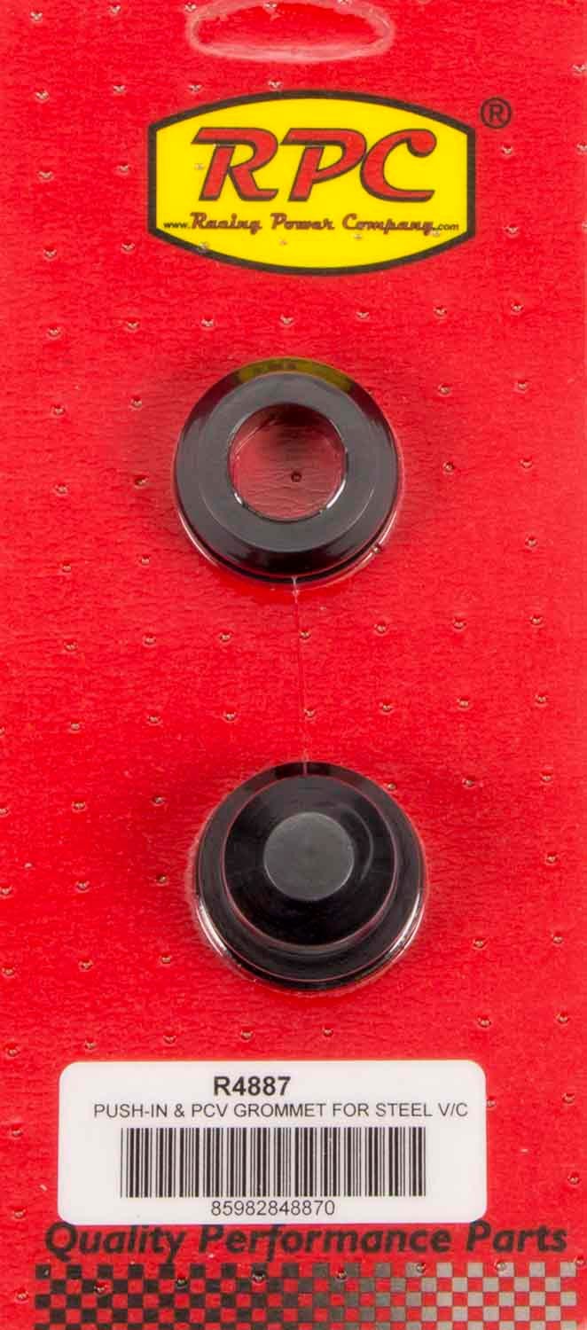 RACING POWER CO-PACKAGED  1-1/4 OD x 3/4 ID Steel V/C Rubber Grommets (2)   RPCR4887