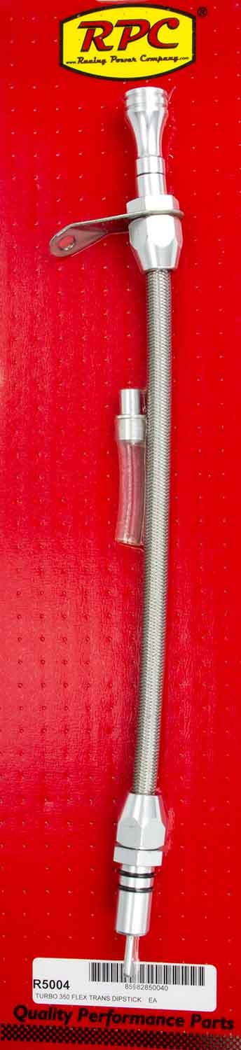 RACING POWER CO-PACKAGED  Flexible Trans Dipstick GM TH350 B/H Mount   RPCR5004