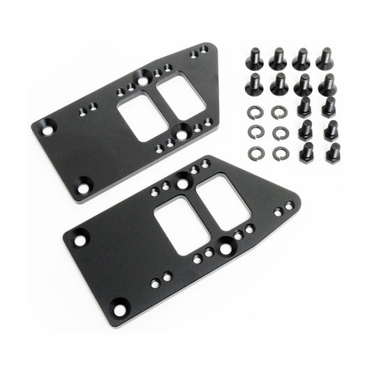 RACING POWER CO-PACKAGED  Billet LS Motor Mount Adapter Plates Black   RPCR5140BK