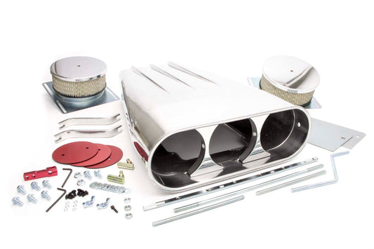 Racing Power Co-Packaged Streetscoop Polished Finned Dual 4 Barrel MPN RPCR5239