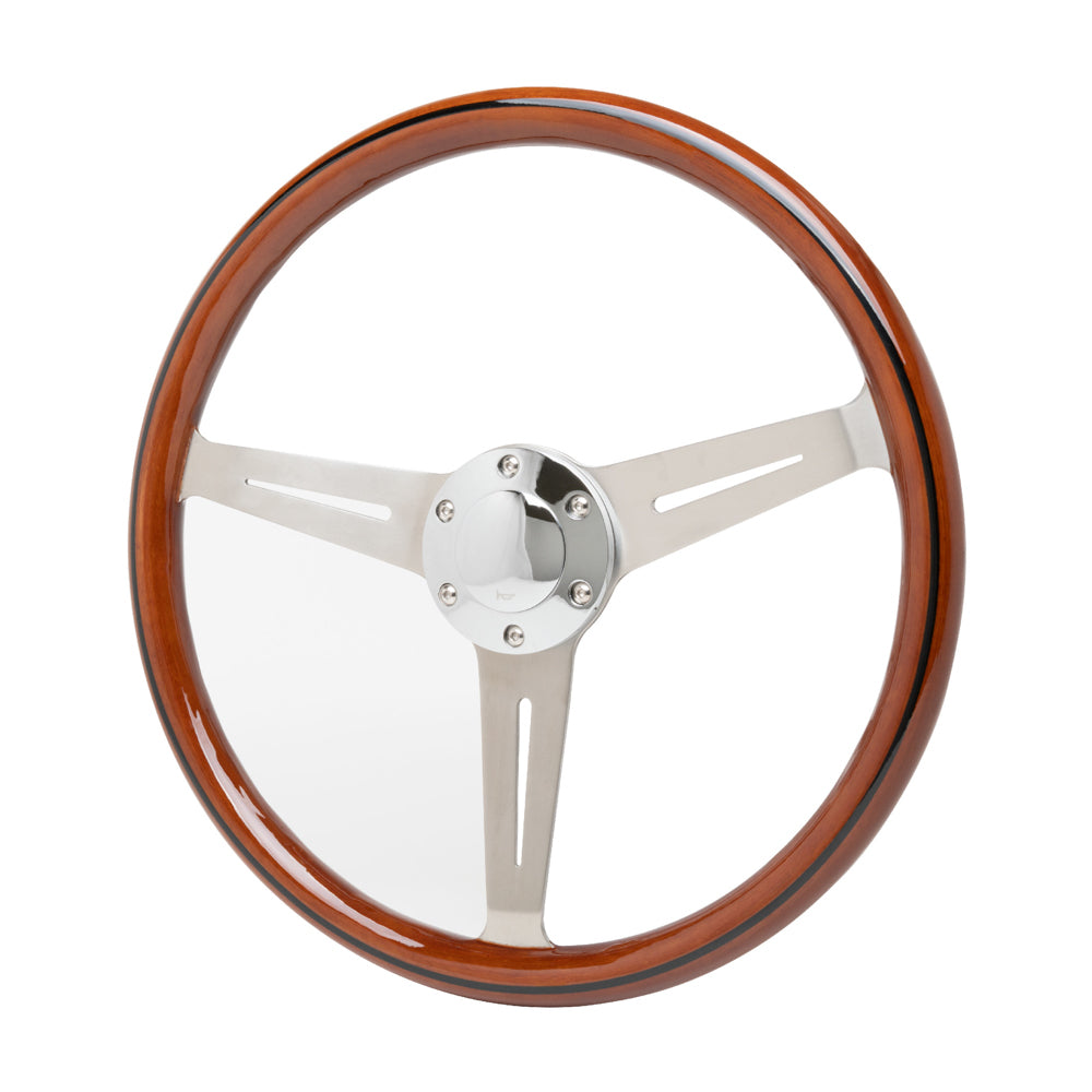 RACING POWER CO-PACKAGED  15in Stainless Steering Wheel   RPCR5872