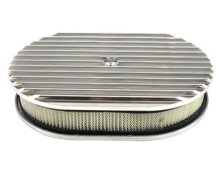 Racing Power Co-Packaged Pol Alum 12X2 All Finned Air Cleaner Kit Paper MPN RPCR6313