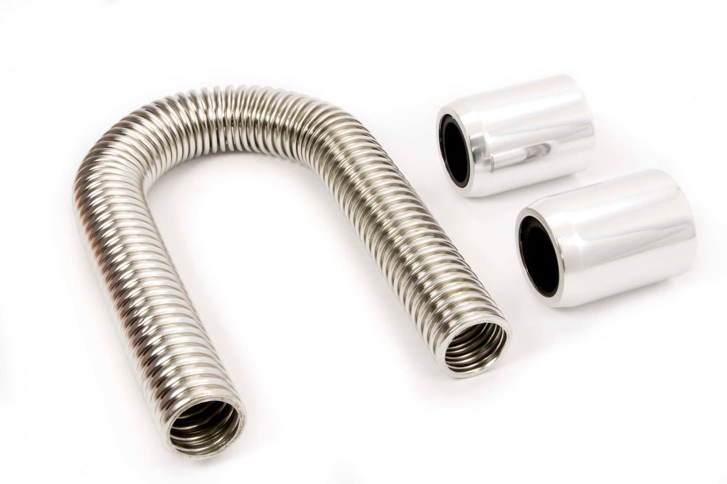 RACING POWER CO-PACKAGED  24in Stainless Hose Kit w/Polished Ends   RPCR7304