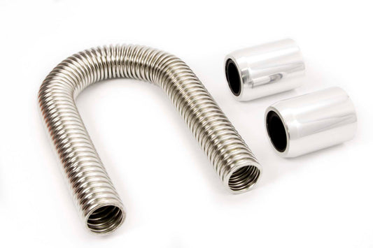 RACING POWER CO-PACKAGED  36in Stainless Hose Kit w/Polished Ends   RPCR7307