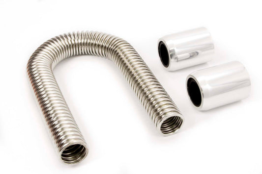 RACING POWER CO-PACKAGED  48in Stainless Hose Kit w/Polished Ends   RPCR7310
