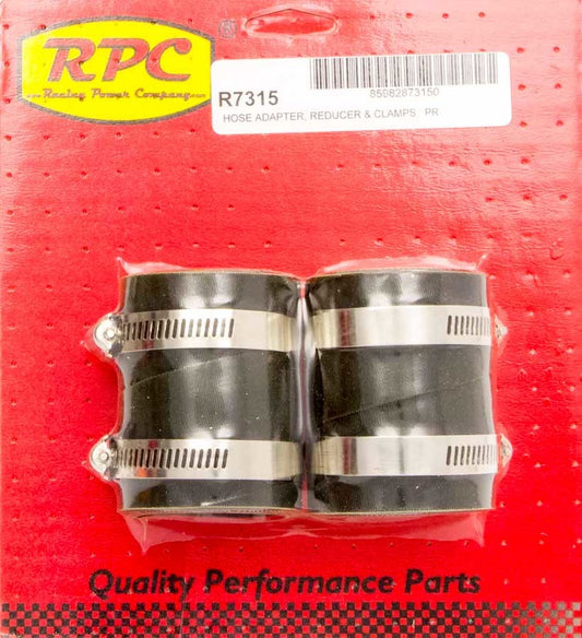 RACING POWER CO-PACKAGED  Radiator End Rubber Hose End 2in x 1.5in   RPCR7315