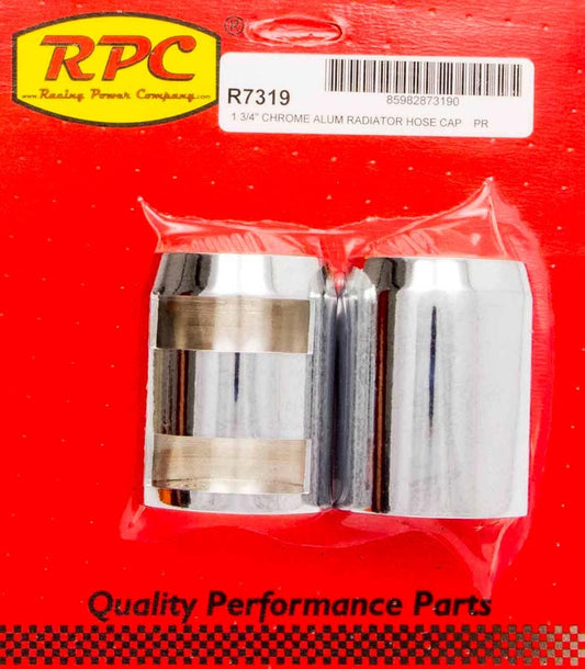 RACING POWER CO-PACKAGED  Chrome Radiator Hose End Pair   RPCR7319