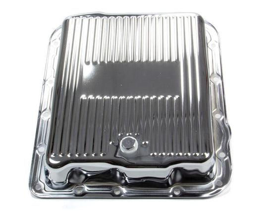 RACING POWER CO-PACKAGED  GM 700R4/4L60E Trans Pan Chrome Steel Finned   RPCR7599