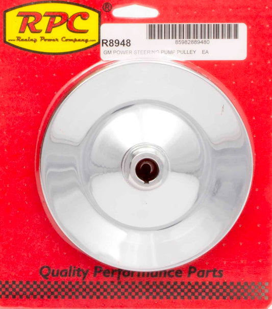 RACING POWER CO-PACKAGED  GM P/S Pulley Chrome    RPCR8948