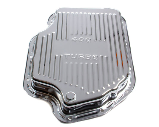 RACING POWER CO-PACKAGED  TH400 Trans Pan Chrome Steel Finned   RPCR9121