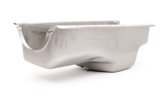 Racing Power Co-Packaged 64-87 SBM Steel Stock Oil Pan Unplated MPN RPCR9311RAW For Mopar