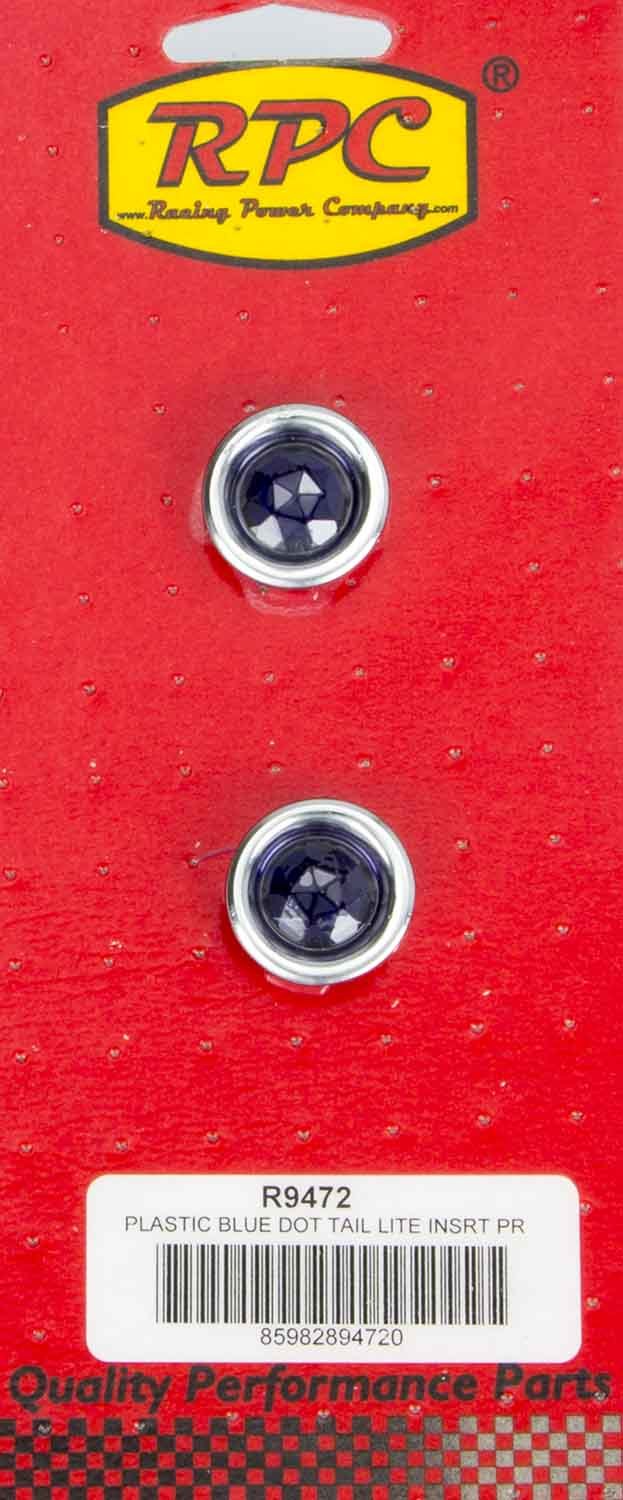 RACING POWER CO-PACKAGED  Blue Dot Taillight Insert Each   RPCR9472