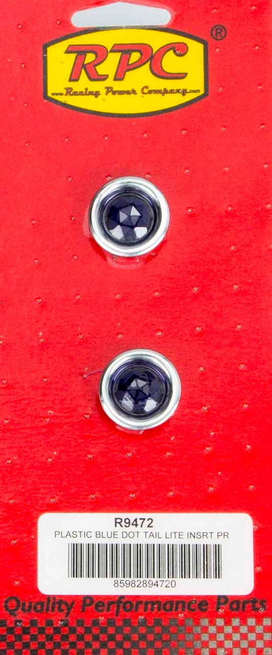 RACING POWER CO-PACKAGED  Blue Dot Taillight Insert Each   RPCR9472