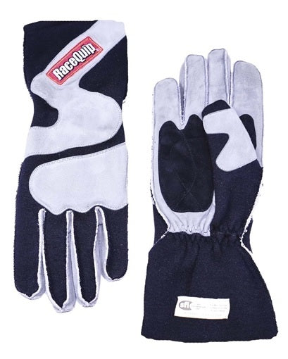 Racequip Gloves Outseam Black/ Gray Small SFI-5 MPN RQP356602