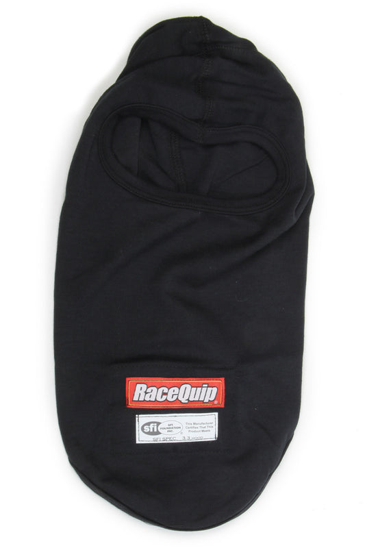 Racequip Headsock FR Black Single Layer SFI 3.3 MPN RQP433991