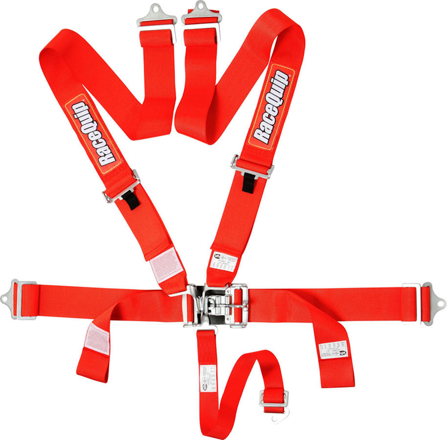 RACEQUIP  5pt Harness Set L&L Red SFI   RQP711011