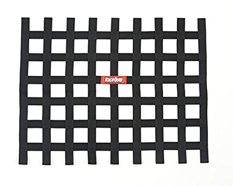 RACEQUIP  Ribbon Window Net Black Non-SFI   RQP721005