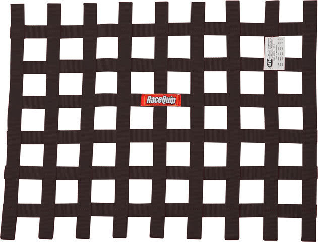 RACEQUIP  Ribbon Window Net SFI Black   RQP725005