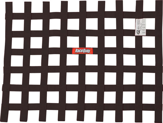 RACEQUIP  Ribbon Window Net SFI Black   RQP725005