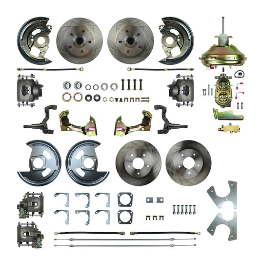 RIGHT STUFF DETAILING  4 Wheel Disc Brake Conversion Kit   RSDAFXDC45C