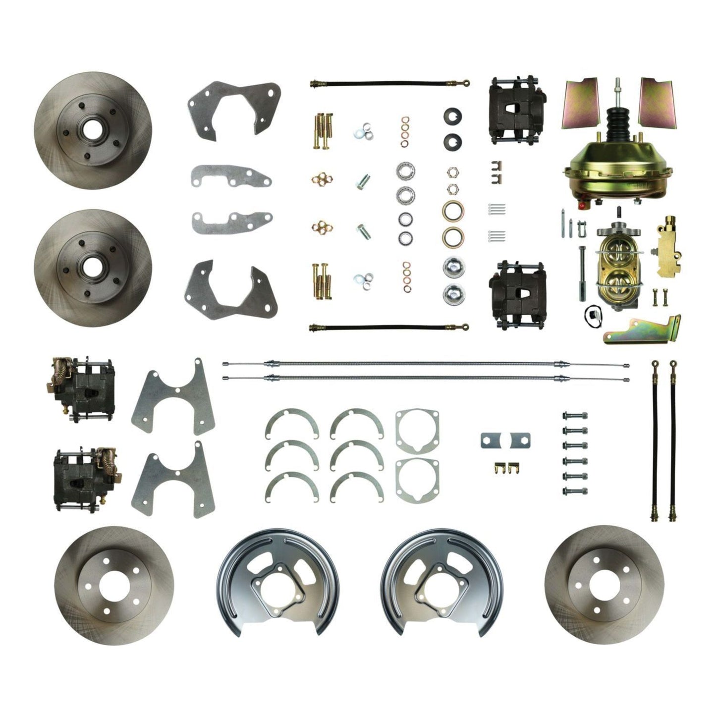 RIGHT STUFF DETAILING  65 - 68 Full Size Chevy Brake Conversion Kit   RSDFSC654DCC