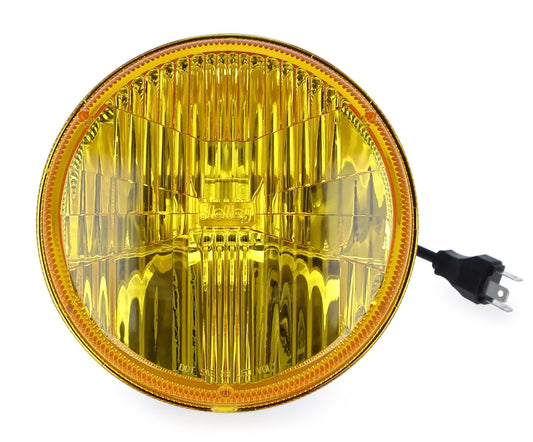 RETROBRIGHT  Headlight LED Sealed 7in Round Yellow Each   RTBLFRB115