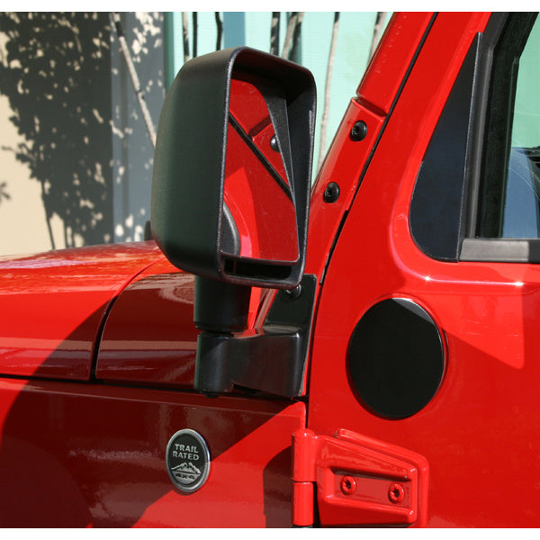 RUGGED RIDGE  Mirror Relocation Bracke ts Black 07-18 Wrangler  RUG11025.04