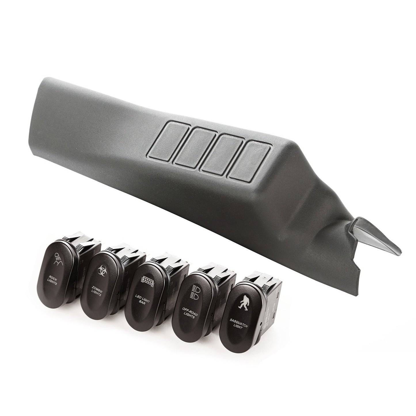 RUGGED RIDGE  Etched A-Pillar 4 Switch Pod Kit Left Hand  RUG17235.71