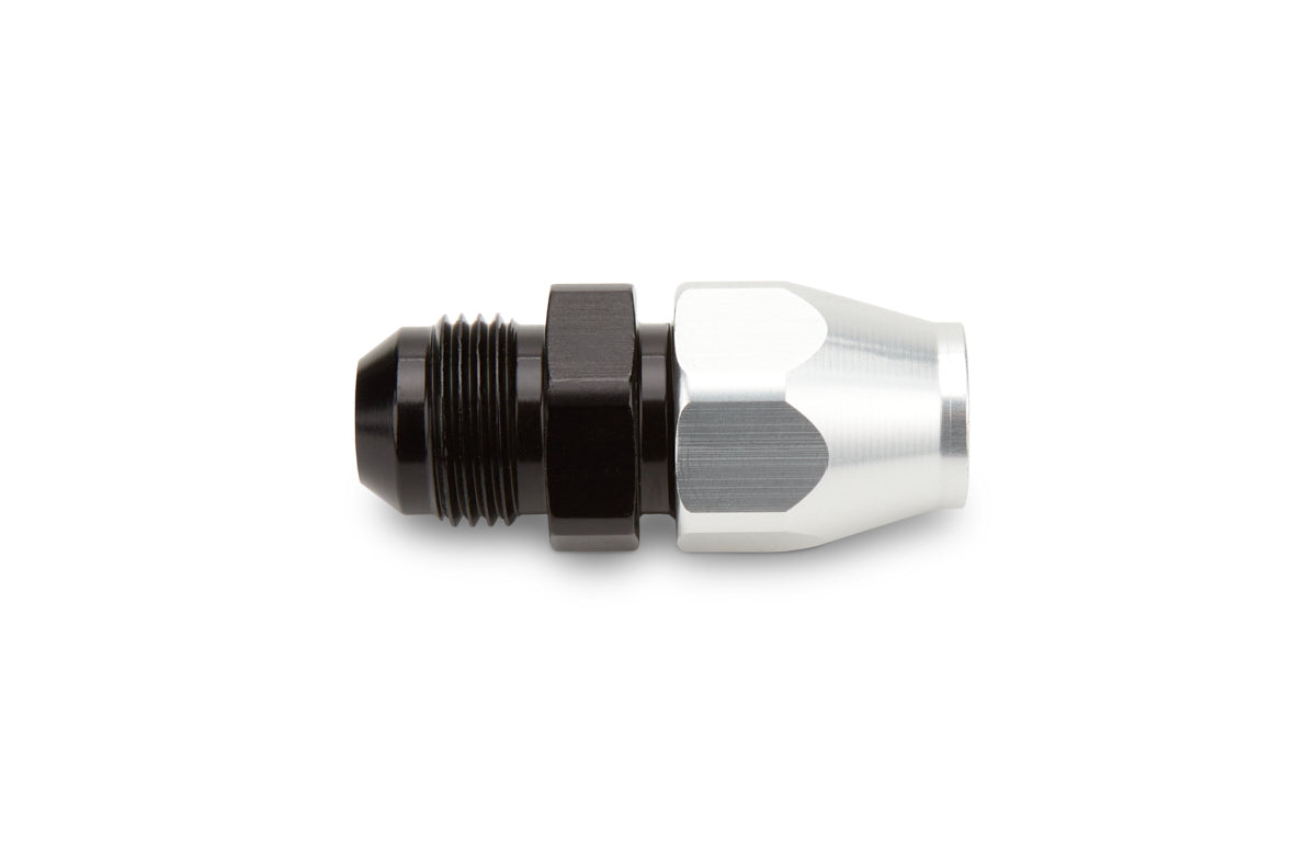 RUSSELL  #6 Male 37 Deg to 3/8in Tube Black/Silver   RUS639213