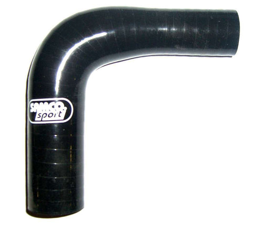 SAMCO SPORT  1-1/2in to 1-3/8in 90Deg Reducer Elbow Black  SAMRE9038-35BLACK