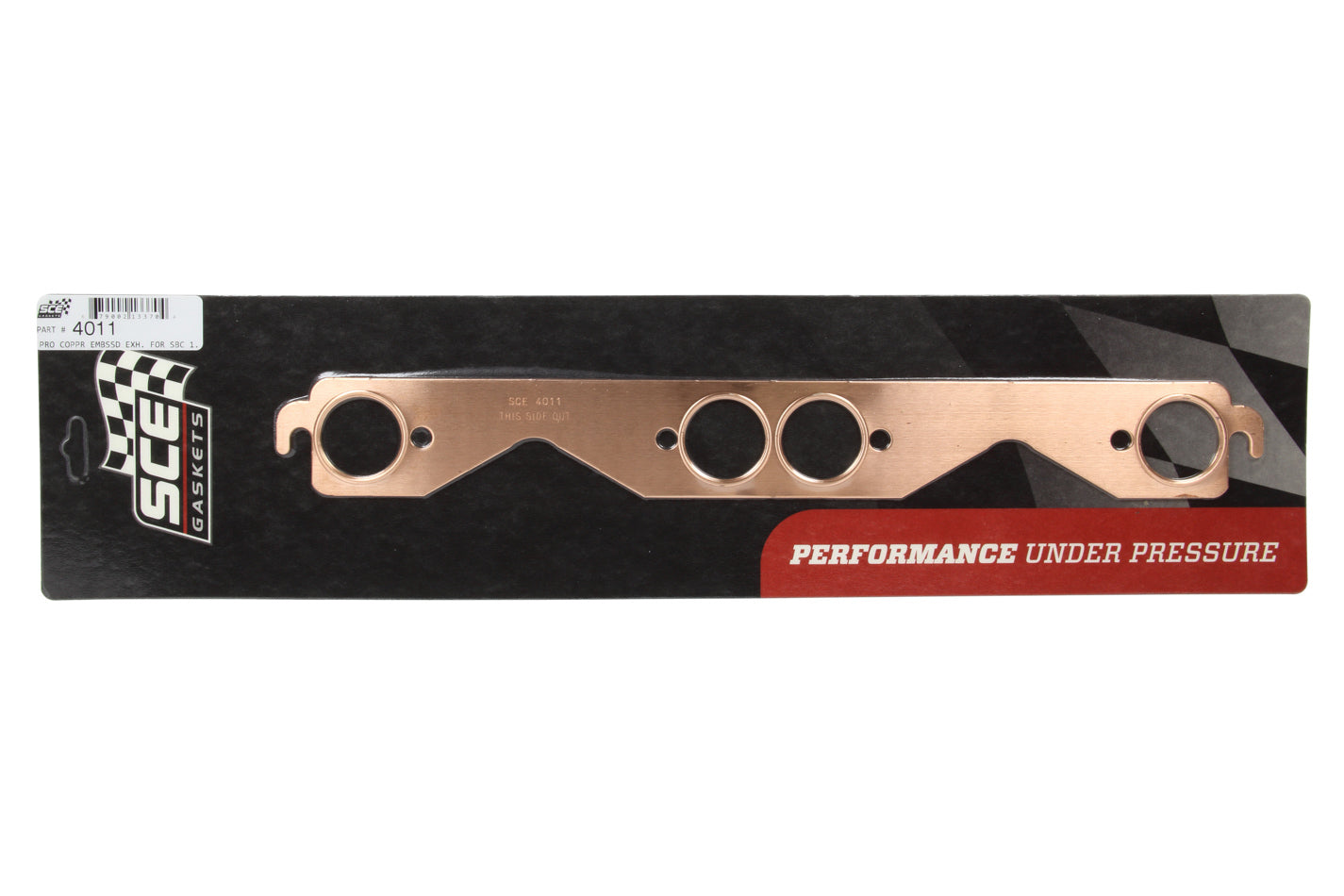 SCE GASKETS  1.500 Dia. SBC Copper Embossed Exhaust Gasket   SCE4011