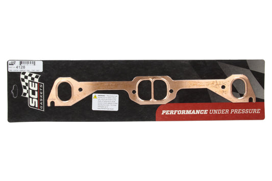 SCE GASKETS  Pontiac D-Port Copper Exhaust Gasket Set   SCE4128