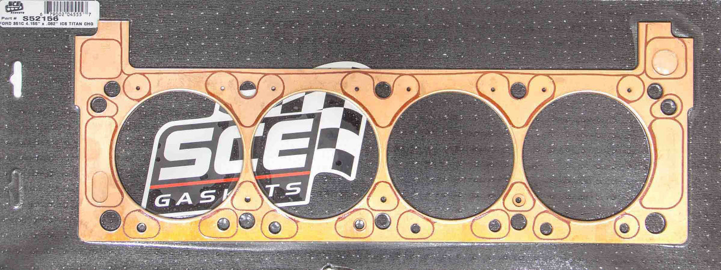 SCE GASKETS  SBF ISC Titan Copper Head Gskt RH 4.155 x .06  SCES521562R
