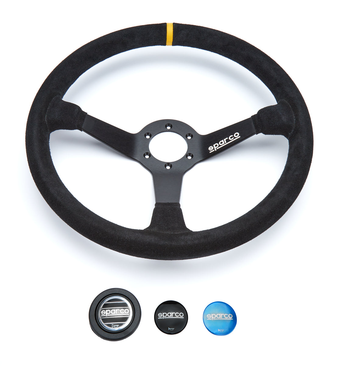 SPARCO  Steering Wheel 368 Black Suede  SCO015R368MSN