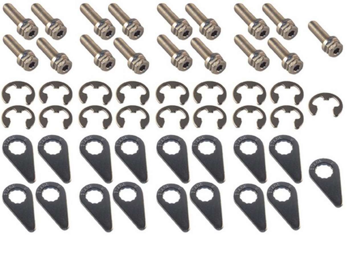 Stage 8 Fasteners Header Bolt Kit - 6pt. 8mm-1.25 x 25mm (17) MPN SGE8916 For Mopar Gen III