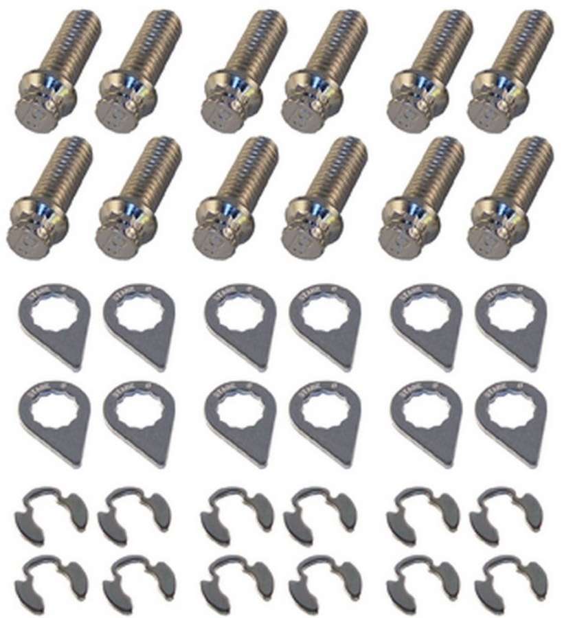 STAGE 8 FASTENERS  Header Bolt Kit - 12pt. 3/8-16 x 1in (12)   SGE8931