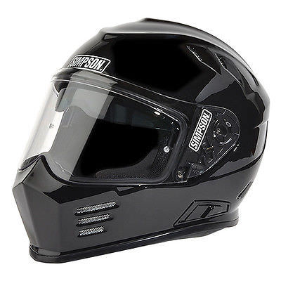 SIMPSON SAFETY  Helmet Black DOT Ghost Bandit Medium  SIMGBDM2