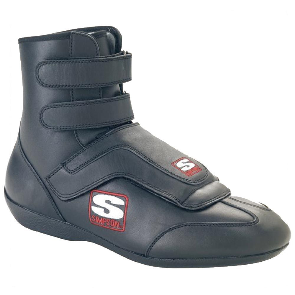 SIMPSON SAFETY  Sprint Shoe 9-1/2 Black SFI  SIMSP950BK