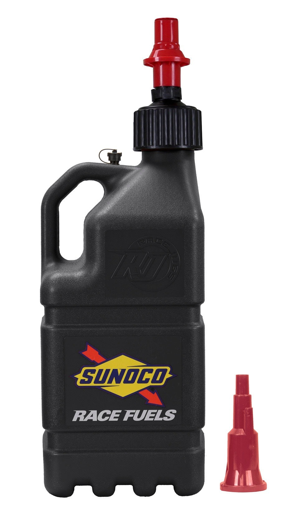 SUNOCO RACE JUGS  Black Sunoco Race Jug w/ Fastflo Lid & Vehicle   SRJR7500BK-FF