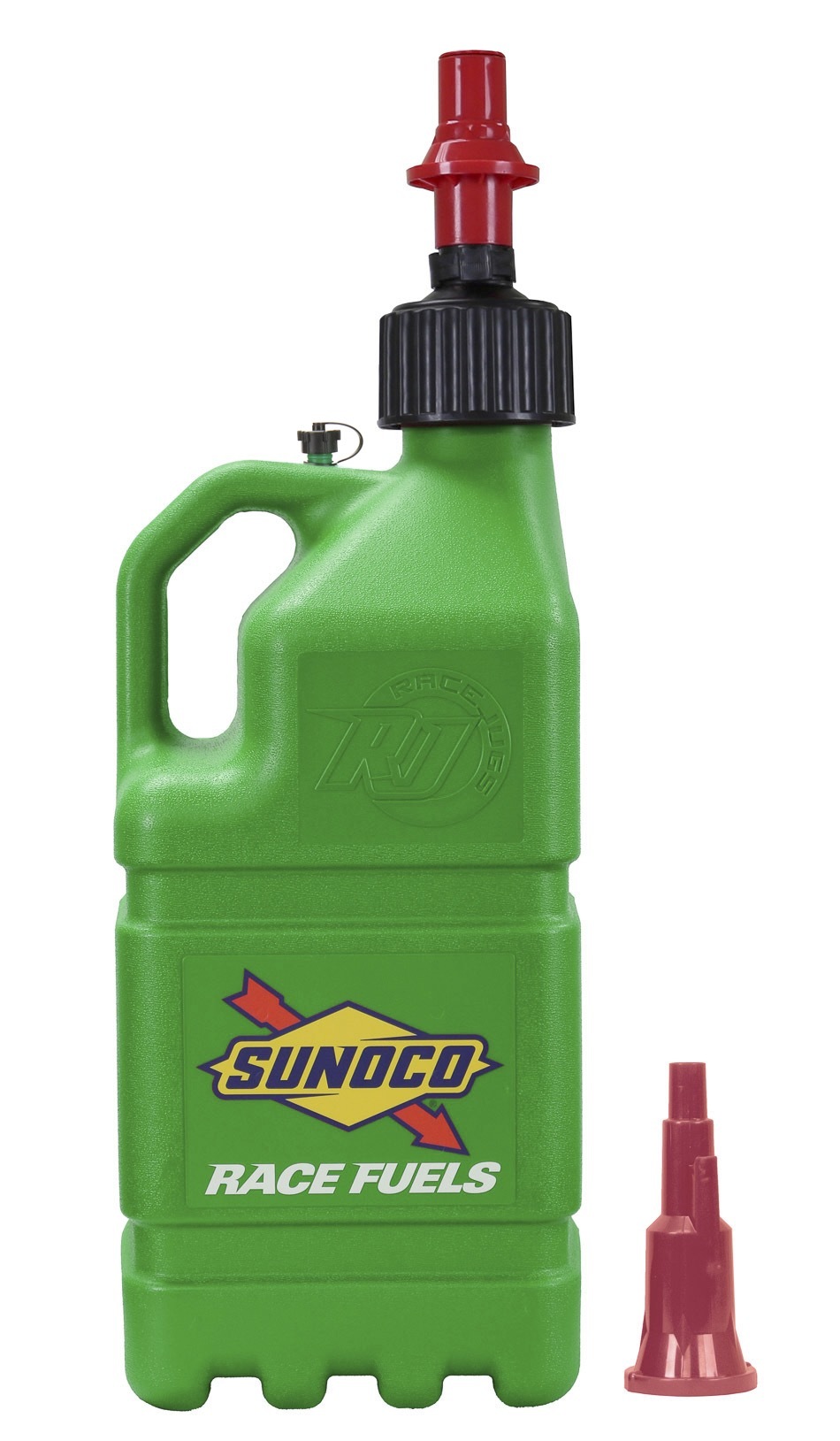 SUNOCO RACE JUGS  Green Sunoco Race Jug w/ Fastflo Lid & Vehicle   SRJR7500GR-FF
