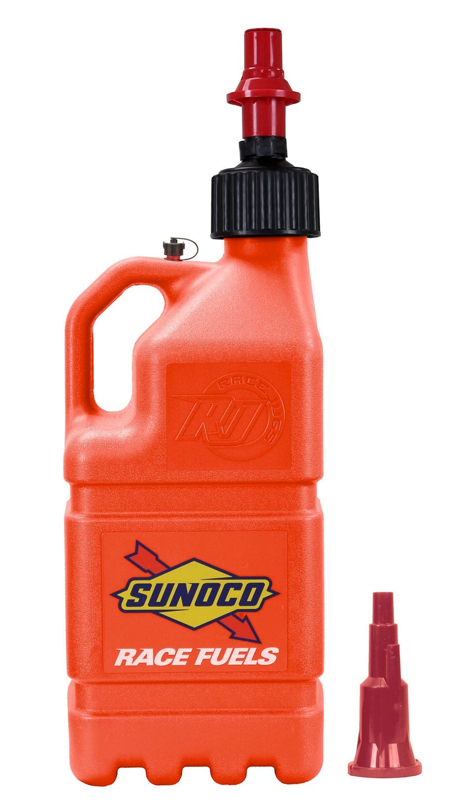 SUNOCO RACE JUGS  Orange Sunoco Race Jug w / Fastflo Lid & Vehicle   SRJR7500OR-FF